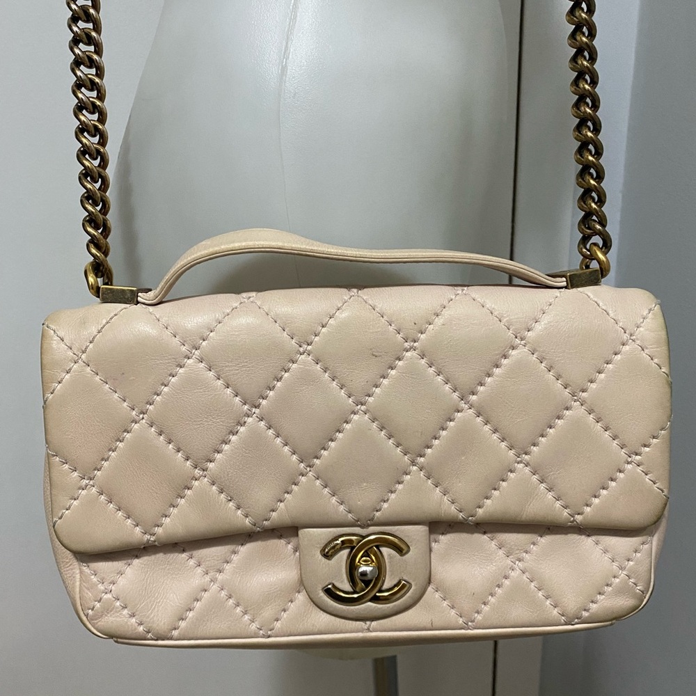 Chanel Easy Carry Diamond Stitch Lambskin Crossbody Flap Bag - Picture 10 of 15